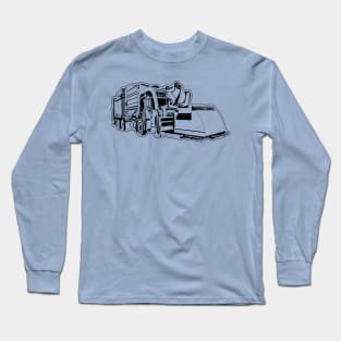 Front Loading Garbage Truck Long Sleeve T-Shirt